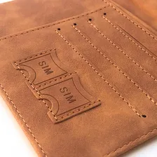 Carteira Para Passaporte Moda Couro Pu Elástico Organizador Foto mini 4