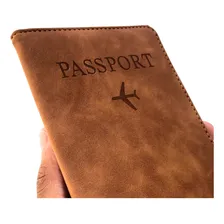 Carteira Para Passaporte Moda Couro Pu Elástico Organizador Foto mini 1