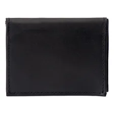 Carteira Slim Masculina Em Couro Legitimo Preto Foto mini 2