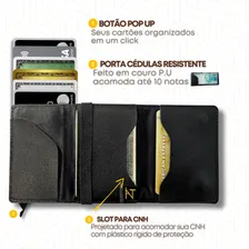 Carteiras Feminina De Couro Pu Pequena Antifurto Vermelha Cor Everest Desenho Do Tecido Liso Foto mini  3