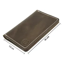 - Carteiras Masculina Porta Cartão Couro Natural Foto mini 3