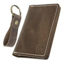 - Carteiras Masculina Porta Cartão Couro Natural Foto mini 1