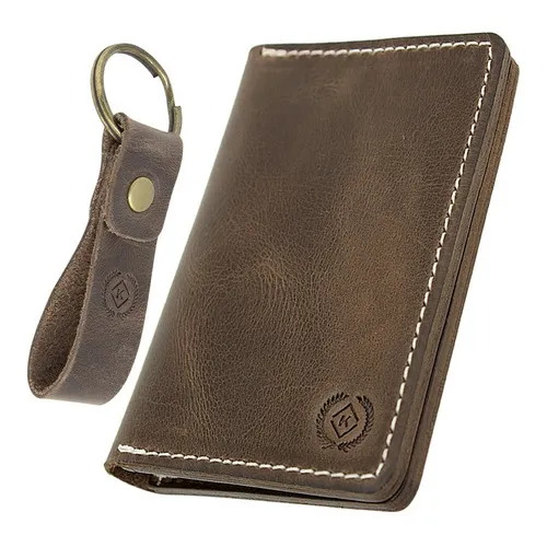 - Carteiras Masculina Porta Cartão Couro Natural Foto 1