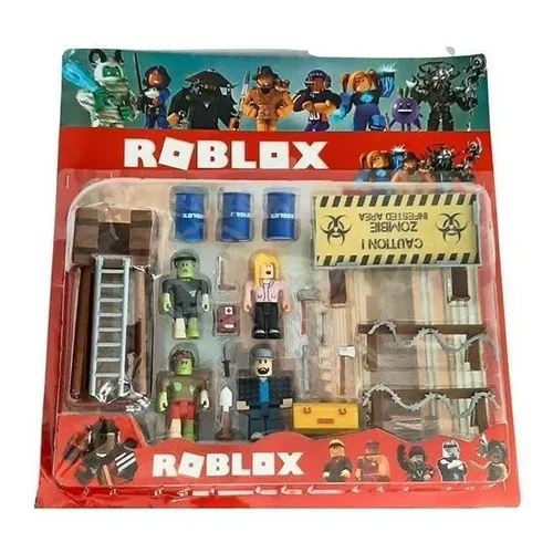 Cartela 4 Boneco Articulado 7cm Roblox Ataque Zumbi Nº15 Foto 1