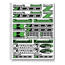 Cartela Adesivos Capacete Compatível Z1000 - Verde Ktcp139 Foto  mini 1