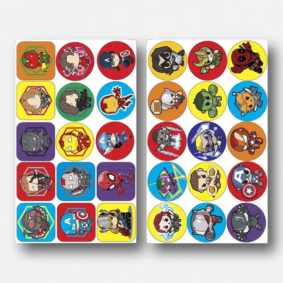 Cartela Adesivos Infantil 3 Foto 1