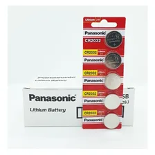 Cartela Bateria Moeda Panasonic Cr2032 3v Lithium 5 Unid. Foto mini 1