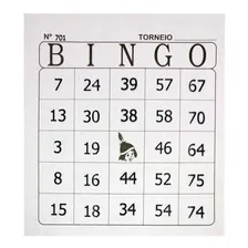 Cartela Bingo Grande Tamoio Jornal 100 Folha Kit 360 Bloco Foto mini 2