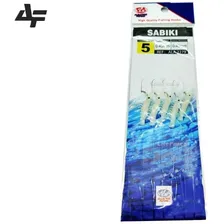 Cartela C/ 5 Sabiki Camarão Fluorescente - Albatroz Fishing Foto mini 4