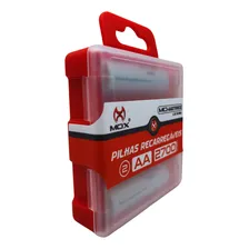 Cartela Com 2 Pilha Aa 1.2v Recarregável 2700mah Foto mini  3