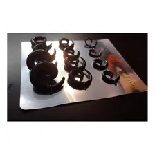 Cartela De Alargador Espiral Caracol Com 12 Unidades Cor Preto Foto mini 2