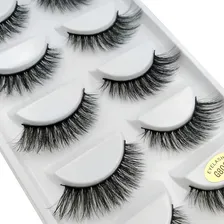 Cartela De Cílios Postiços 5 Pares Super Volumosos 3d G806 Foto mini 4