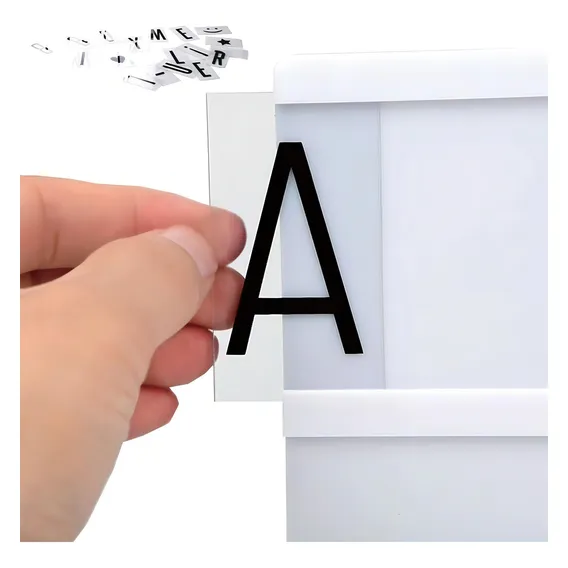 Cartela extra 96 letras icones letreiro led light box Foto 1