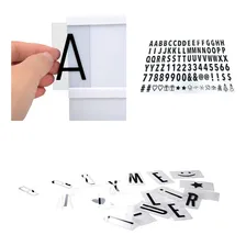 Cartela extra 96 letras icones letreiro led light box Foto mini 3