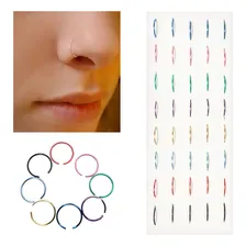 Cartela Piercing Nariz 40 Peças - Atacado/revenda Cor Colorido Foto mini 1