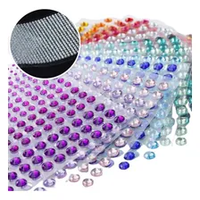 Cartela Strass Chaton 3mm, Cartela Com 840 Unidades Cor Prata 3mm Foto  mini 1