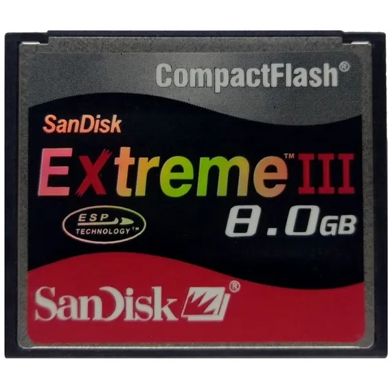 Cartão Cf Compact Flash Sandisk 8gb Sdcfb-8192-a10 Foto 1