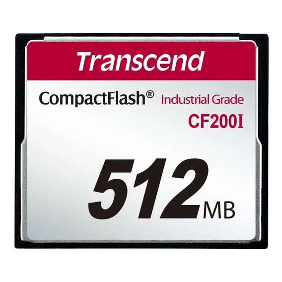 Cartão Compactflash Transcend 512mb 200i 200x Industrial G Foto 1