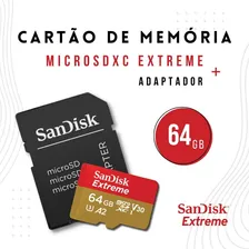 Cart茫o De Mem贸ria 64gb Micro Sd Extreme 170mbs V30 Sandisk Foto mini 3