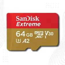 Cart茫o De Mem贸ria 64gb Micro Sd Extreme 170mbs V30 Sandisk Foto mini 2
