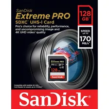 Cartão de memória extreme pro SanDisk SDSDXXD-128G Extreme Pro 128GB Foto mini 3