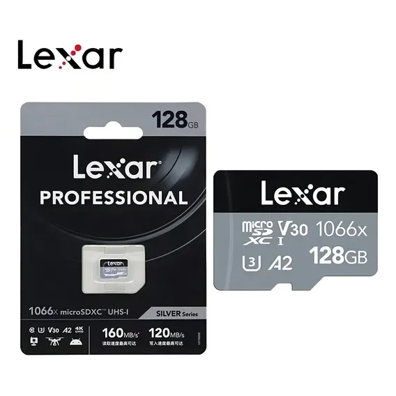 Cartão De Memória Lexar 1066x Silver Series 128gb 4k Clas 10 Foto 1
