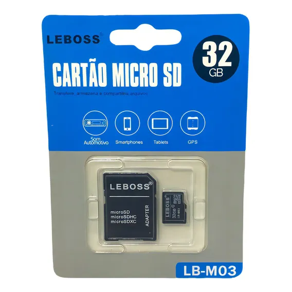 Cartão De Memoria Micro Sd 32gb + Adaptador Atacado Foto 1