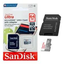 Cartão De Memória Micro Sd 64gb Sandisk Ultra 80mbs Class 10 Foto mini 3