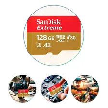 Cartão de memória ScanDisk SDSQXA1-128G-ZN6MA Extreme 128GB Foto mini  3