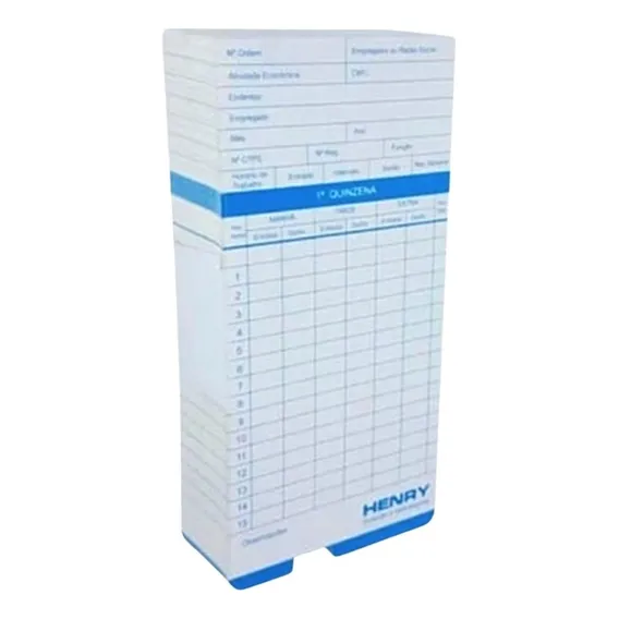 Cartão De Ponto Cartografico Henry E Keypass Kp10 (500 Unid) Foto 1