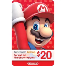 Cartão digital Nintendo Eshop Nintendo 20usd Foto mini 1
