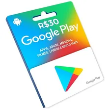 Cartão Gift card Google Play 30 Foto mini 1