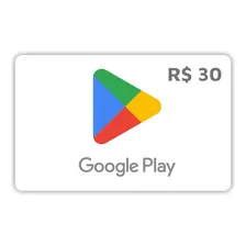 Cartão Google Play Brasil 30 Reais Gift Card Digital Foto mini 1