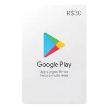 Cartão Google Play Brasil 30 Reais Gift Card Digital Foto mini 2