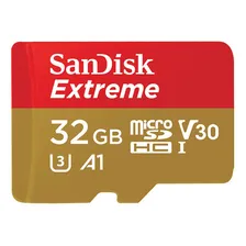 Cartão Memória 32gb Micro Sd Extreme 100mbs V30 Sandisk Foto mini 1