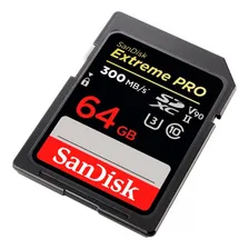 Cartão Memória Sandisk Sdxc 64gb Extreme Pro 300mbs VÃdeo 4k Foto mini 1