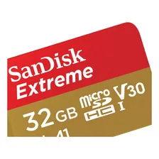 Cartão Micro Sd Sandisk Extreme 32gb 4k Foto mini 3