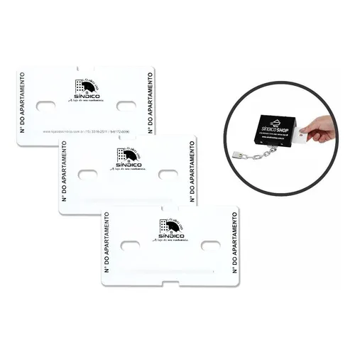 Cartão Personalizado Para Trava De Carrinhos De Compra 12 Un Foto 1