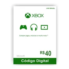 Cartão Presente Xbox Gift Card Microsoft Brasil Reais Foto mini 2