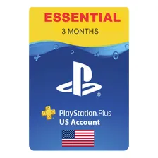 Cartão Psn Plus Essential 3 Meses Assinatura Americana Foto mini 1