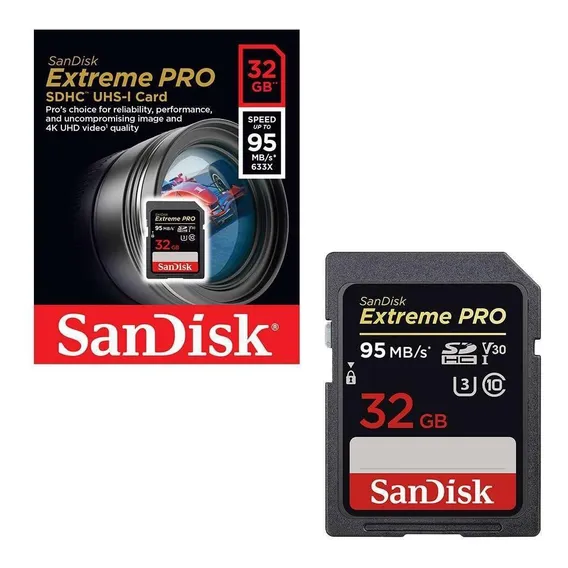 Cartão Sd 32gb Sandisk Extreme Pro 4k Foto 1