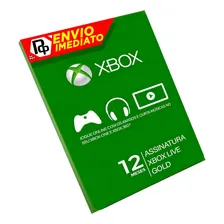 Cartão Xbox Live Gold 12 Meses Br Brasil Brasileira 12 M Foto mini 1