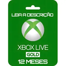 Cartão Xbox Live Gold 12 Meses Br Brasil Brasileira 12 M Foto mini 2