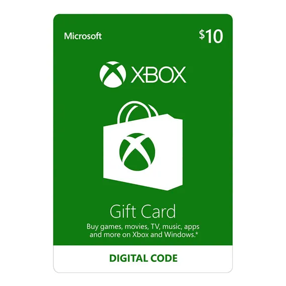 Cartão Xbox Live Usa U$ 10 Dólares Gift Card Americano Usa Foto 1