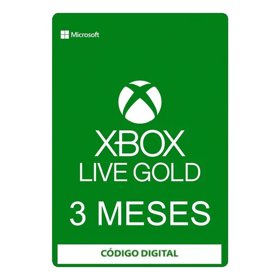Cartão Xbox Live Xbox Digital de 3 meses Foto 1
