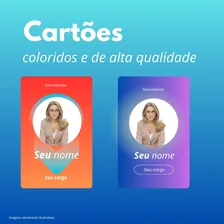 Cartão/cartões Crachá Personalizado Pvc - 10 Unidades Cor Branco Foto mini  2