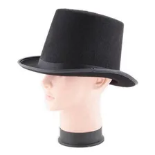 Cartola Feltro Chapéu Magico Preta Tamanho Único Adulto Cor Preto Foto mini 4