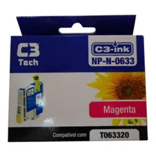 Cartucho C3 Tech T0633 Magenta - CompatÃvel Com Epson Foto mini 1
