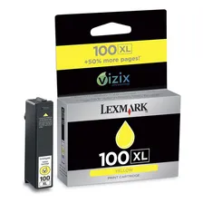 Cartucho De Tinta Lexmark 100 Xl 14n1071 Amarelo 14746 Foto mini 1