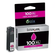 Cartucho De Tinta Lexmark 100xl 14n1070 Magenta 14745 Foto  mini 1